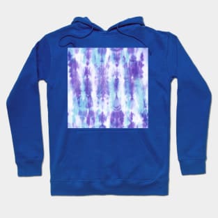 Purple and Blue Tie-Dye Pattern Hoodie